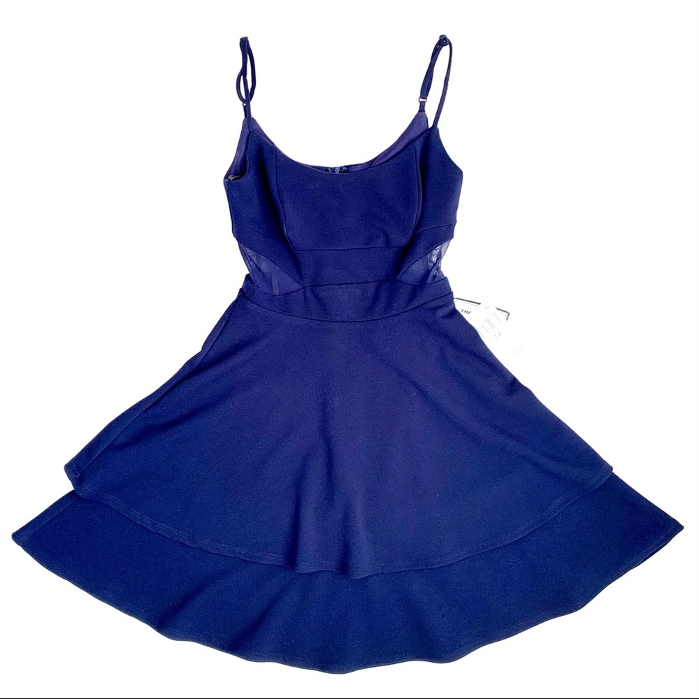Navy Blue Spaghetti Strap Short Dress NWT Size 2